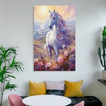 ユニコーン　絵画　壁掛け Amazon.co.jp: Plus Nao(プラスナオ) ウォールステッカー